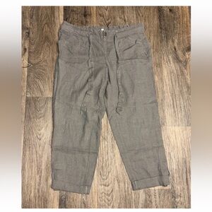 Jolt Women's Gray/Green Cargo Capri Pants Juniors Size 9